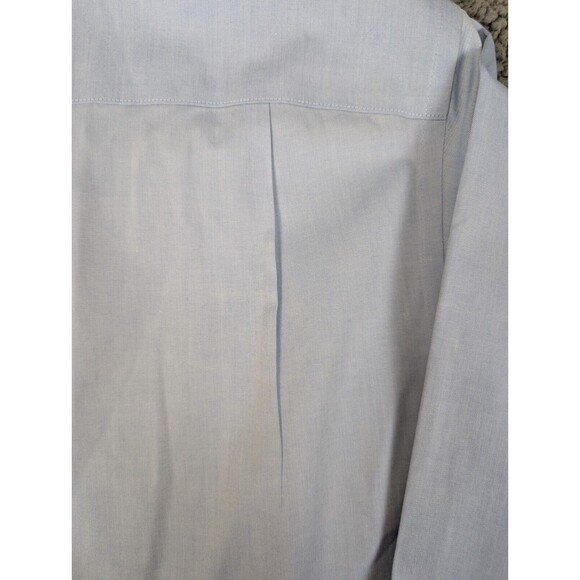 Jos. A. Bank Dress Shirt Men's Blue Long Sleeve Size 16 1/2 - 34 Tailored Fit - Picture 11 of 12